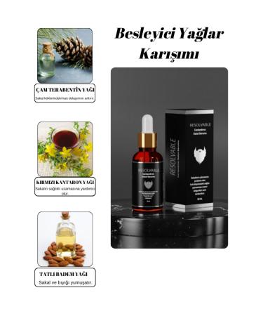 Resolvable Cosmetics Beard & Moustache Serum Supporting New Beard Formation Extra Garlic Extract - Buy Online on GoSupps.com