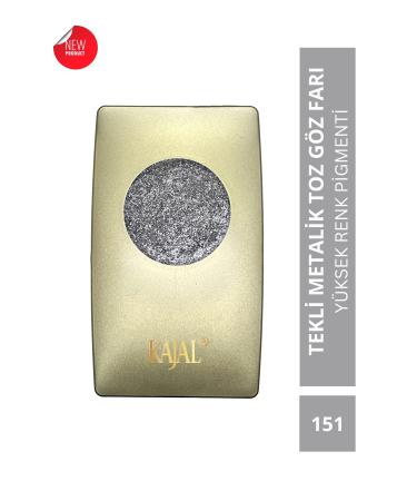 KAJAL Metallic Grey Shimmering Powder Eyeshadow -Metallic New Silver Eyeshadow No:151