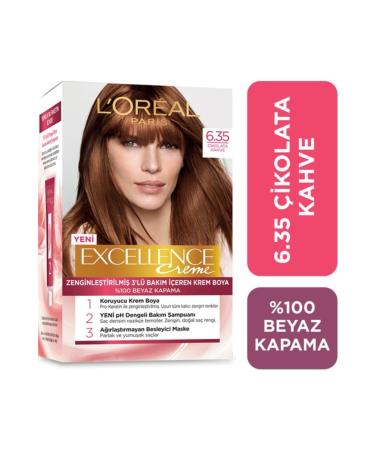 L'Oreal Paris L'or al Paris Excellence Creme Hair Dye 6.35 Chocolate Brown