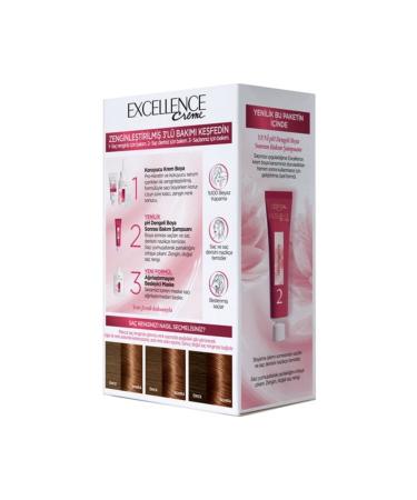 L'Oreal Paris L'or al Paris Excellence Creme Hair Dye 6.35 Chocolate Brown - Buy Online on GoSupps.com