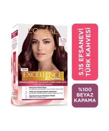 L'Oreal Paris L'or al Paris Excellence Creme Hair Dye 5.15 Legendary Turkish Coffee