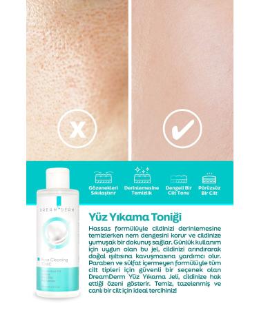 Dream Derm Face Cleaning Tonic - Pore Tightening and Purifying Skin Tonic 200 ml - Buy Online on GoSupps.com