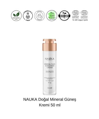 nauka Mineral Fluid Sunscreen Cream / Natural Mineral Sunscreen Cream - Buy Online on GoSupps.com