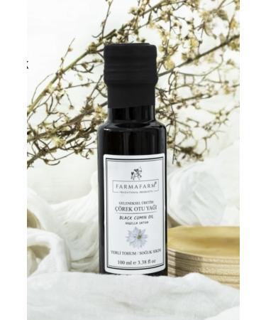 Farmafarm Cold Pressed Black Cumin Oil - 100ml | Local Product Heirloom Seed Traditional Production Vegetable Oil - Buy Online on GoSupps.com