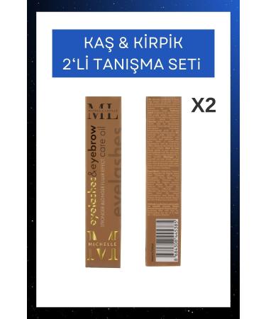 Michelle Laville Eyebrow & Eyelash 2-Piece Introduction Set | Sunflower Black Cumin Almond Jojoba Argan Sesame Rosemary Complex - Buy Online on GoSupps.com