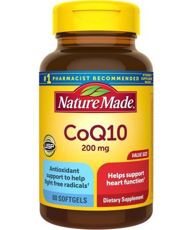 Nature Made CoQ10 200mg 80 softgels