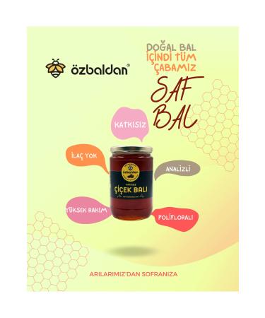  ZBALDAN Additive-Free Polyflora Flower Honey 850 gr (GENUINE KARAKOVAN NATURAL) High Proline Premium Quality - Buy Online on GoSupps.com