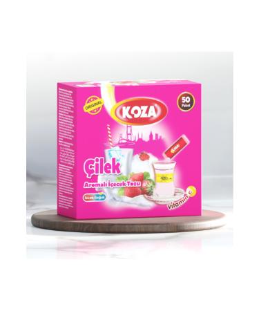 Easy Supply Koza Single Use Strawberry Flavored Powder Drink 50's