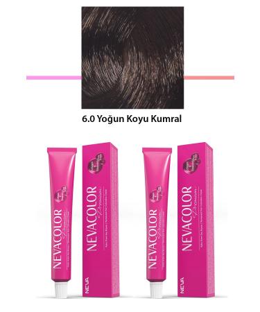 Easy Supply 2 Set Premium 6.0 Intense Dark Blonde - Permanent Cream Hair Dye 2 X 50 g Tube