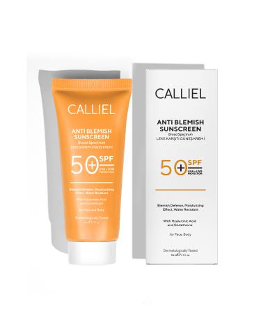CALLIEL Anti-Spot High Protection 50 Spf Sun Cream for All Skin Types Glutathione Effect 50 ml - Buy Online on GoSupps.com