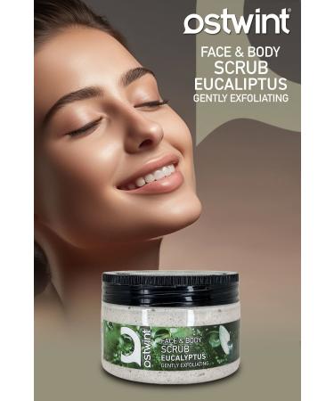 Ostwint Face and Body Peeling Scrub Eucalyptus 300ml Skin Cleanser Smoothing Circulation Accelerator - Buy Online on GoSupps.com
