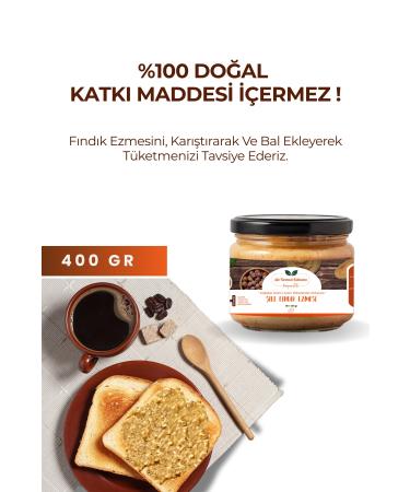  ile Natural Hazelnut Paste 400 gr - Natural Sugar-Free Hazelnut Paste - Buy Online on GoSupps.com