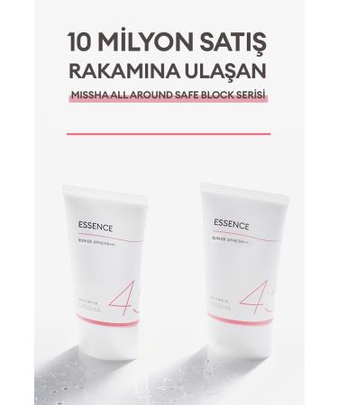 Missha Brightening Moisturizing Sunscreen All Around Safe Block Essence Sun EX SPF45/PA+++ 50ml - Buy Online on GoSupps.com