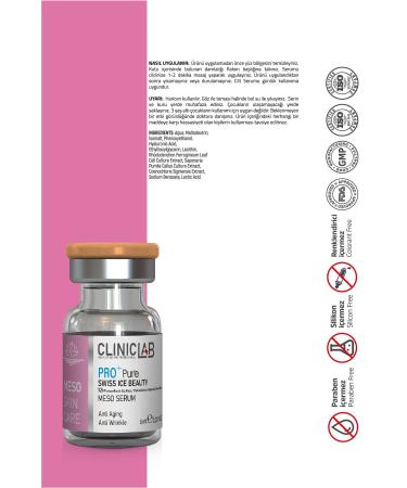 Cliniclab Pro+ Pure Swiss Ice Beauty Meso Serum 6 ml x 10 pcs - Buy Online on GoSupps.com