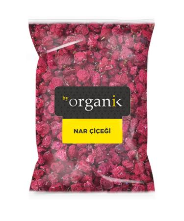 BY ORGANIC Dried Pomegranate Flower 250 gr (Original Naturally Dried Sifted Additive-Free)