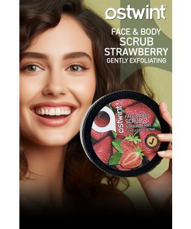 Ostwint Scrub Gel Strawberry Extract Face and Body Peeling 300 ml - Buy Online on GoSupps.com