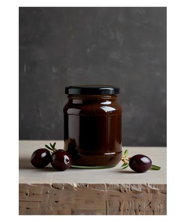 HAND MADE 0 Natural Black Olive Paste 330 gr