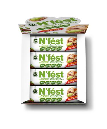 Nfest Fruit Bar with Pistachio and Cocoa 40g x 12 Pieces - Buy Online on GoSupps.com