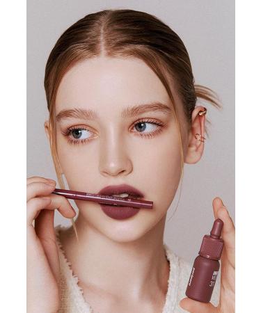 PERIPERA Velvet Look Tint and Lip Liner Peripera Ink Velvet + Lip Liner Set (002 Wine Nude) - Buy Online on GoSupps.com