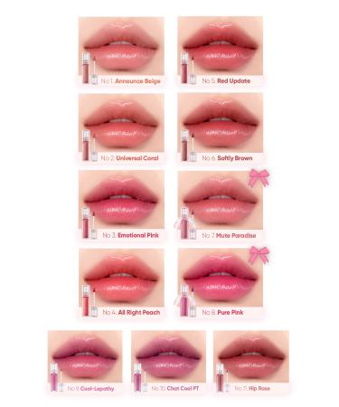 PERIPERA Natural Tones Long-Lasting Shiny Tint PERIPERA Water Bare Tint (04 All Right Peach) - Buy Online on GoSupps.com
