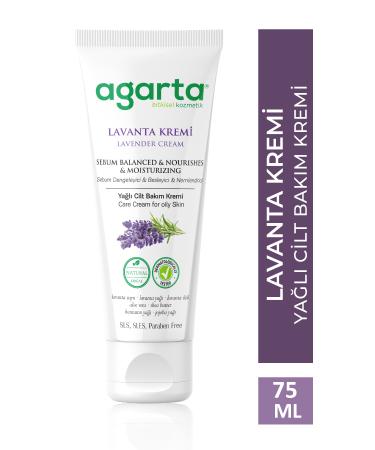 Agarta Natural Lavender Moisturizing Hand and Body Care Cream 75 ml