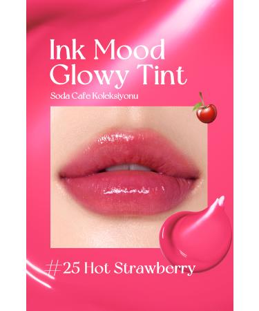 PERIPERA Permanent Pigmented Shiny Finish Tint PERIPERA Ink Mood Glowy Tint 25 Hot Strawberry (Soda Cafe) - Buy Online on GoSupps.com
