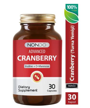 Nondo Cranberry 30 Capsules (Cranberry Inulin D-mannose Cranberry Extract) - Buy Online on GoSupps.com