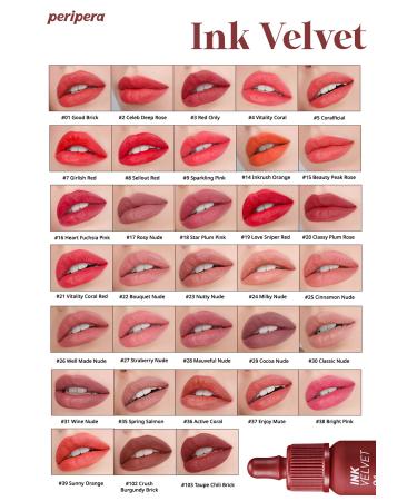 PERIPERA Velvet Look Tint and Lip Liner Peripera Ink Velvet + Lip Liner Set (002 Wine Nude) - Buy Online on GoSupps.com