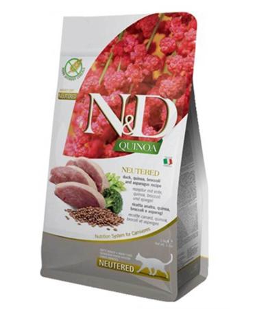 N & D ND Quinoa Duck Broccoli and Asparagus Sterilized Cat Food 5kg