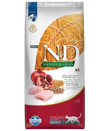 N & D ND Ancestral Grain Low Grain Chicken & Pomegranate Adult Cat Food 10kg