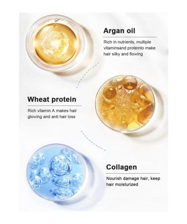 Venuxeell Hair Mask for Damaged Hair Argan Oil Keratin Collagen Repairing Hair Mask Set of 2 - Buy Online on GoSupps.com