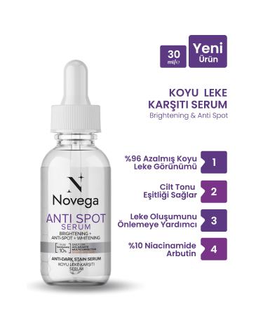 Novega Anti-Blemish and Equalizing Skin Care Serum Arbutin + Niacinamide