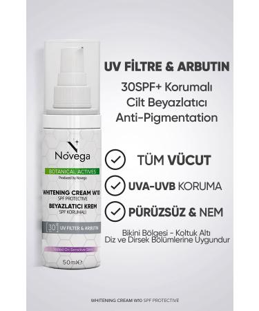 Novega SPF Protected Skin Whitening Blemish Cream +30SPF Full Body - Buy Online on GoSupps.com
