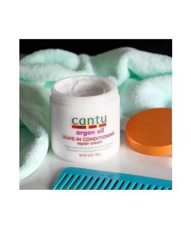 Cantu Argan Oil Leave-In Hair Care and Repair Cream 453 gr - Buy Online on GoSupps.com