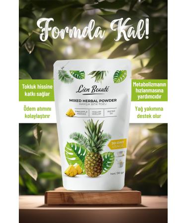 Lien Beaute Pineapple Slimming and Weight Loss Control Supporting Diet and Detox Form Powder Pack of 4 - Buy Online on GoSupps.com