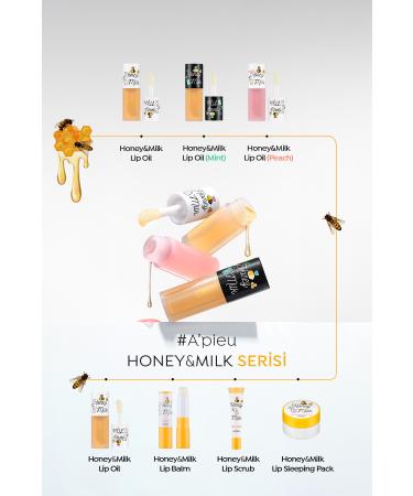 Missha Honey and Milk Nourishing Mint Flavored Lip Care Oil A'PIEU Honey&Milk Lip Oil Light (Mint) - Buy Online on GoSupps.com