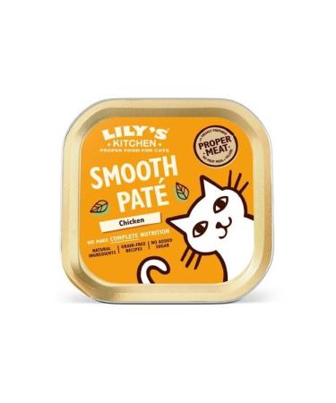 Lily's Kitchen Chicken Pate Wet Cat Food 85g - High Protein Nourishing with Natural Meat and Salmon Oil