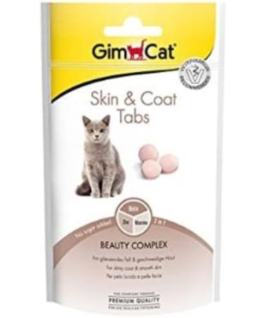 Gimcat Skin&Coat Tabs Skin&Fur Health Cat Reward Tablet 40 Gr