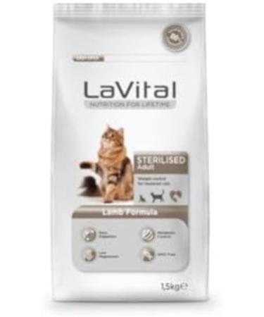 La Vital LaVital Lavital Lamb Sterilized Cat Food 800-103847 1.5kg Standard - Buy Online on GoSupps.com