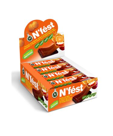 Nfest Jelly Fruit Bar Orange and Apple with Peanut 40g X 12 Pieces