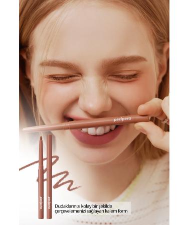 PERIPERA Velvet Finish Intensely Pigmented Lip Liner PERIPERA Ink Velvet Lip Liner (04 Milky Brown) - Buy Online on GoSupps.com