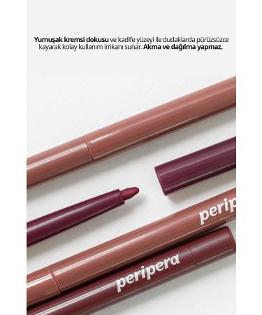 PERIPERA Velvet Finish Intensely Pigmented Lip Liner PERIPERA Ink Velvet Lip Liner (02 Wine Nude) - Buy Online on GoSupps.com