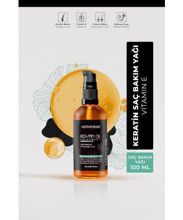 Native Base Keratin Oil for Burnt and Extremely Damaged Hair 100 Ml