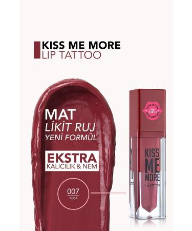 Flormar Long Lasting Matte Lipstick - Kiss Me More-007 Rosa-8682536040686 - Buy Online on GoSupps.com
