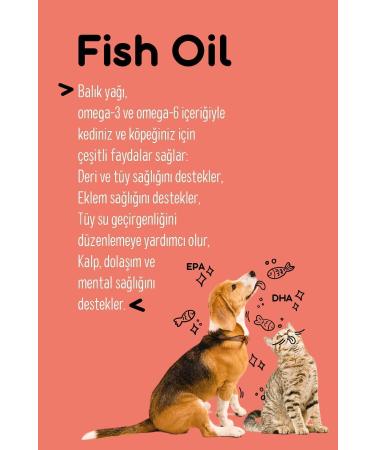 vitpaw Fish Oil 200ml. Omega 3-omega 6 Fish Oil for Cats and Dogs (HEART BRAIN FEATHER HEALTH) Salmon Oil - Buy Online on GoSupps.com