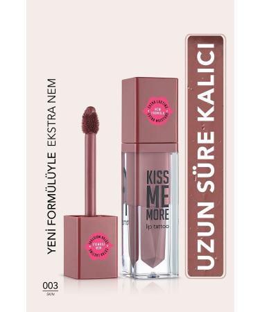 Flormar Long Lasting Matte Lipstick - Kiss Me More-003 Skin-8682536040648
