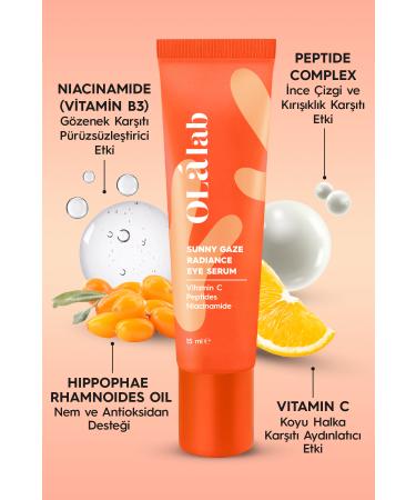 OlaLab Anti-Puffiness Dark Circle Brightening Vitamin C & Peptide Eye Cream 15 ml - Buy Online on GoSupps.com