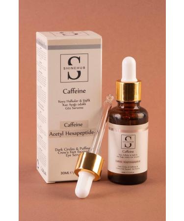 SHINEHUB Caffeine Serum - Eye Contour Under Eye Caffeine Serum Focused on Dark Circles Puffiness Dark Circles and Crow's Feet - Buy Online on GoSupps.com