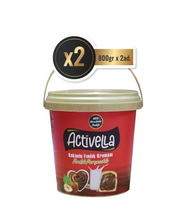 Activella Cocoa Hazelnut Cream with Chips 800gr X2