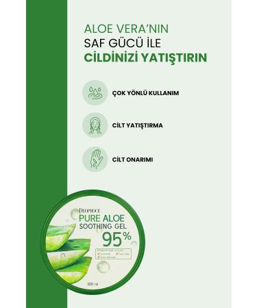 DEOPROCE Face and Body SOOTHING GEL 95 with Aloe 95 300ml - Buy Online on GoSupps.com